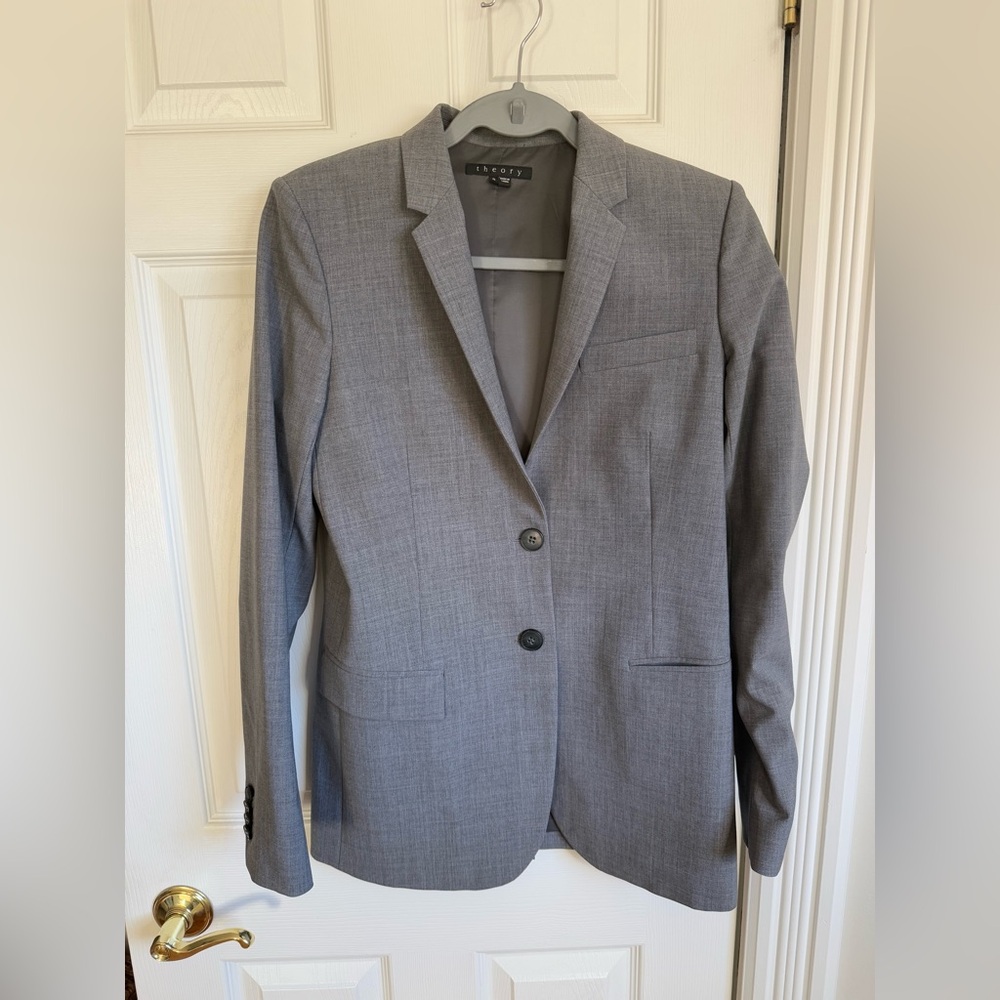 Theory Taylan Gray blazer